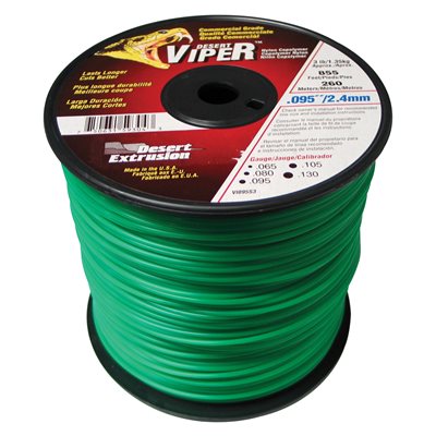 TRIMMER LINE ROUND GREEN VIPER .095 3LB