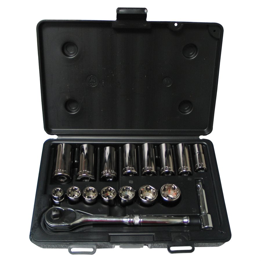 GRIP-TITE 17 PIÈCES SOCKET SET (METRIC)
