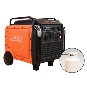 GÉNÉRATRICE DUCAR 8600W ESSENCE PROPANE