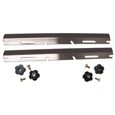 2 BARRES DE COUPE-NEIGE EN ACIER NOIR UNIVERSELLE